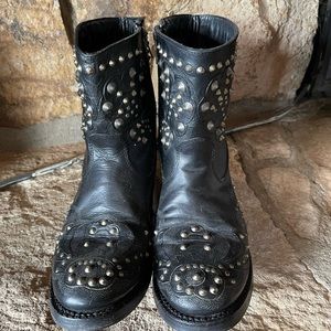 ASH studded moto boots